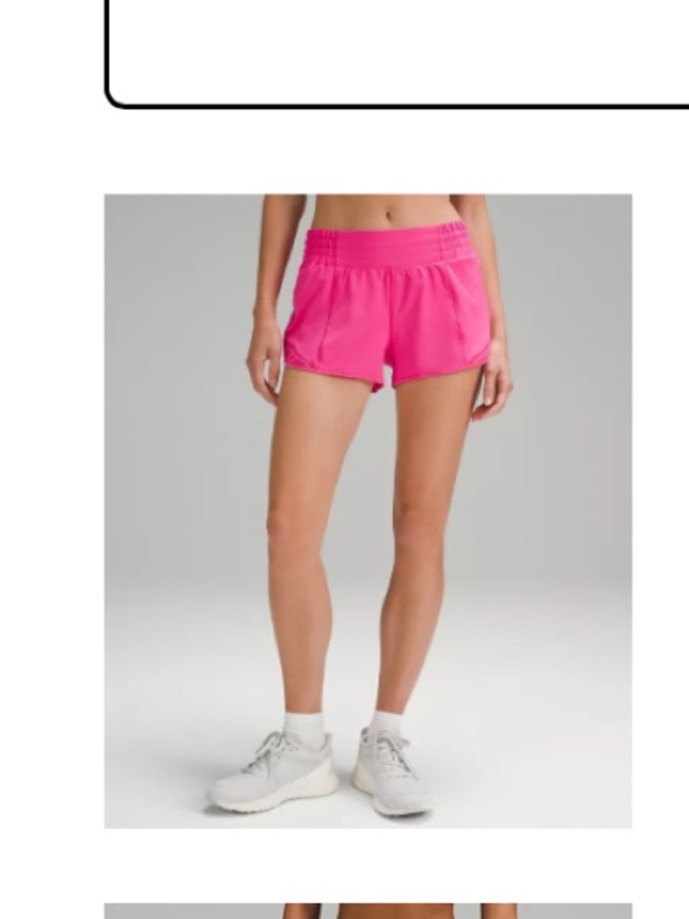 Lululemon Hotty Hot High-Rise Lined Short 2.5" - Sonic Pink